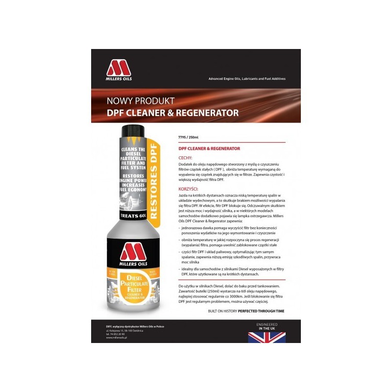 DPF Cleaner and Regenerator - Millers Oils