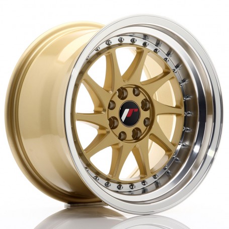 Felga JR Wheels JR26 16x9 ET20 4x100/108 Gold w/Machined Lip