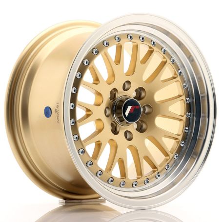 Felga JR Wheels JR10 15x8 ET15 4x100/114 Gold w/Machined Lip