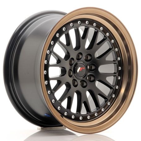 Felga JR Wheels JR10 16x8 ET20 4x100/108 Matt Black w/Bronze Lip