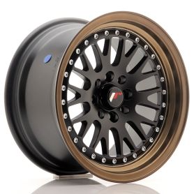 Felga JR Wheels JR10 15x8 ET20 4x100/108 Matt Black w/Bronze Lip