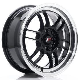 Felga JR Wheels JR7 16x7 ET38 4x100/114 Gloss Black w/Machined Lip