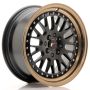 Felga JR Wheels JR10 16x7 ET30 4x100/108 Matt Black w/Bronze Lip