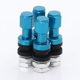 Felga Set of Aluminum air valves JR v2 - BLUE