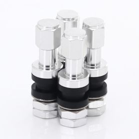 Felga Set of Aluminum air valves JR v2 - SILVER.