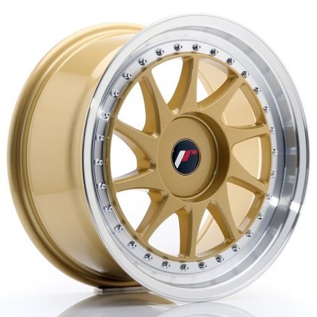 Felga JR Wheels JR26 17x8 ET35 BLANK Gold w/Machined Lip