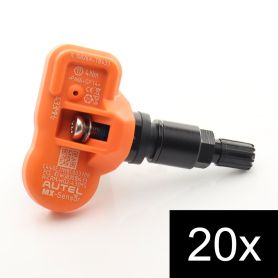 Felga 20pcs TPMS Autel MX-Sensor 433MHz Metal Stem Black