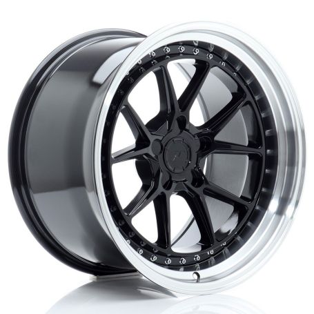 Felga JR Wheels JR39 18x10,5 ET15-22 5H BLANK Glossy Black w/Machined Lip