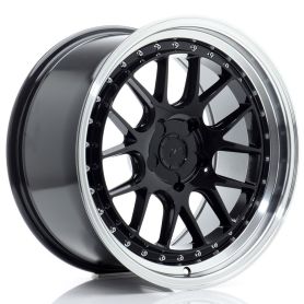 Felga JR Wheels JR40 18x9,5 ET15-35 5H BLANK Glossy Black w/Machined Lip