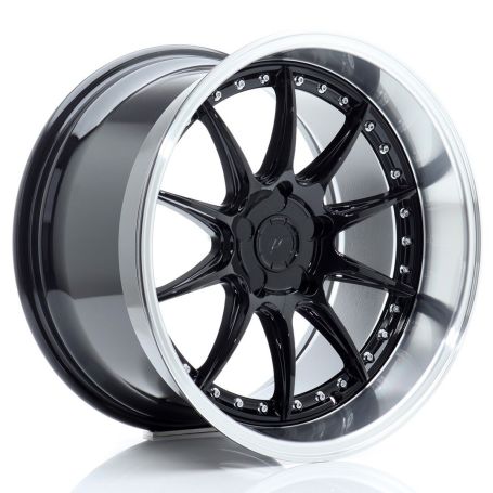 Felga JR Wheels JR41 18x10,5 ET15-25 5H BLANK Glossy Black w/Machined Lip