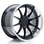 Felga JR Wheels JR41 19x11 ET12-25 5H BLANK Glossy Black w/Machined Lip