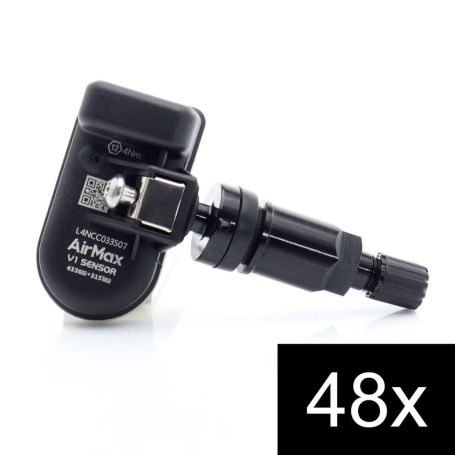 Felga 48pcs AirMax TPMS V1 Sensor 315+433MHz Metal Black