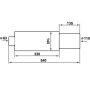 Tłumik Końcowy TurboWorks 110mm wejście 63,5mm