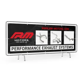 Baner RMG9 z logo RM Motors 3x1