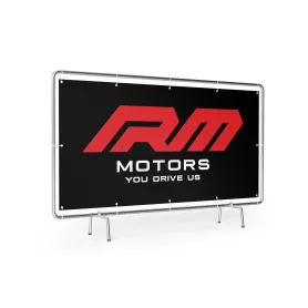 Baner z logo RM Motors 2x1