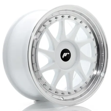 Felga JR Wheels JR26 17x8 ET20-35 BLANK White w/Machined Lip