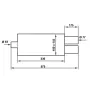 Tłumik Końcowy TurboWorks 2x76mm wejście 63,5mm