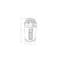 Oil catch tank D1Spec 9mm Silver